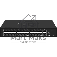 Коммутатор Falcon Eye FE-24FPG2, 24×100 Мбит/с PoE + 2×1 Гбит/с, неуправляемый