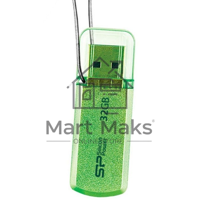 Флешка USB R/W Silicon Power R/W 32Gb Helios 101 SP032GBUF2101V1N USB2.0 зеленый