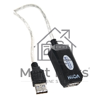Кабель VCOM VUS7049-5M USB2.0-repeater, удлинительный активный Am-->Af 5м
