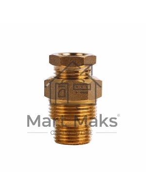 Сальник с двойной резьбой 1/2 и 3/4 для ввода кабеля в трубу PROconnect