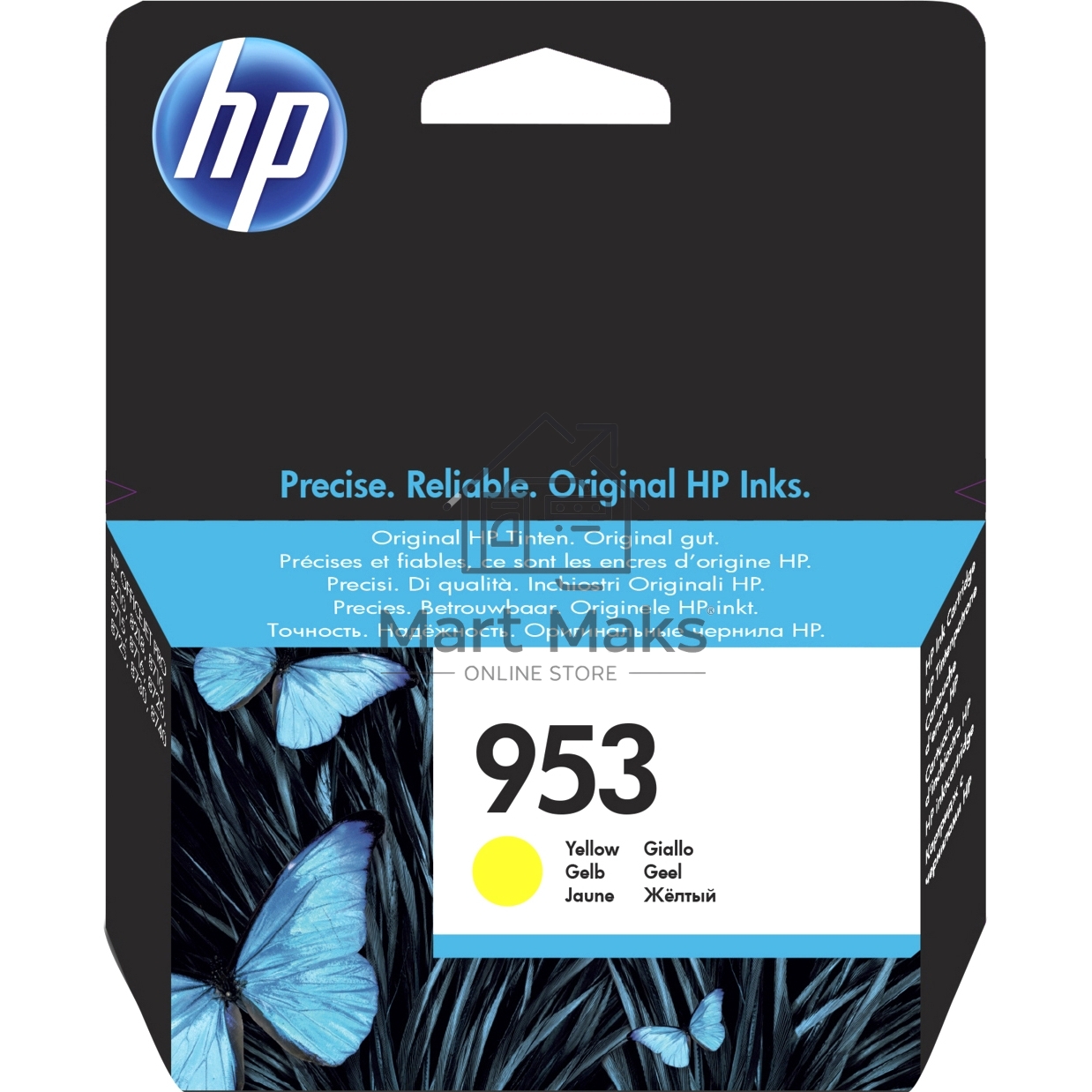 Картридж струйный HP 953 F6U14AE желтый для HP OJP 8710/8715/8720/8730/8210/8725 (700стр.)