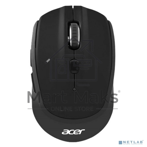 Мышь беспроводная Acer OMR040 черный, 1600 dpi, радиоканал, USB, кнопки - 6