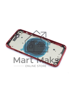 Задняя крышка (корпус) в сборе с рамкой для Apple iPhone SE2 красная