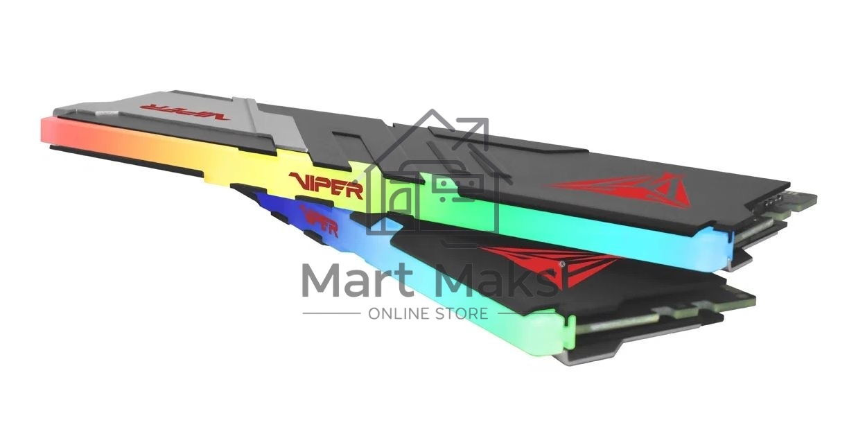 Оперативная память Patriot Viper Venom, DDR5, 32GB (2x16GB), 7200MHz, CL34, DIMM, с радиаторами, RGB, черный