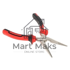 Длинногубцы Matrix NICKEL 17168 200 мм, прямые никелированные, двухкомпонентные рукоятки