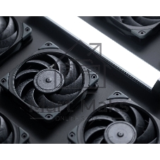 Вентилятор корпусной Noctua NF-A12x25 PWM chromax.black, 120 мм, 450-2000 об/мин, 22.6 дБ, 4-pin PWM, без подсветки, черный