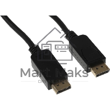 Кабель V1.2 ver1.2 DisplayPort (m) DisplayPort (m) 2м черный