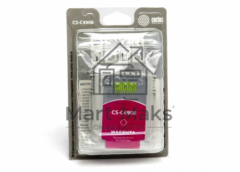 Картридж струйный Cactus CS-C4908 №940 пурпурный (30 ml) для HP OfficeJet PRO 8000/8500