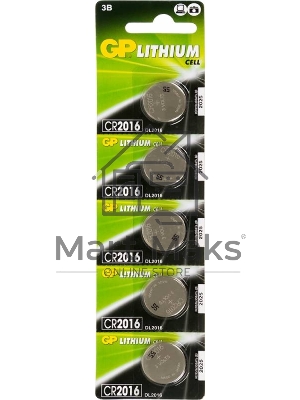 Батарея GP Lithium CR2016 (5шт)