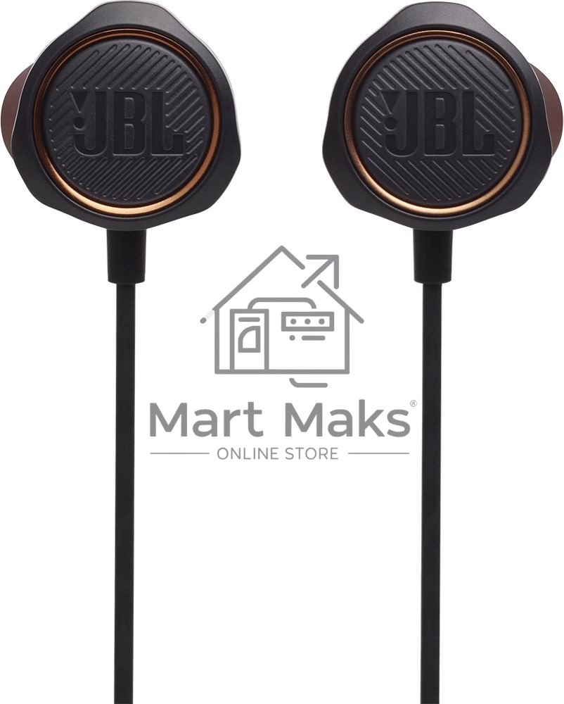 Наушники JBL Quantum 50 (накладные), черный Сопротивление 16 Ом, силиконовые вкладыши трех размеров, вес 21.5г, цвет черный