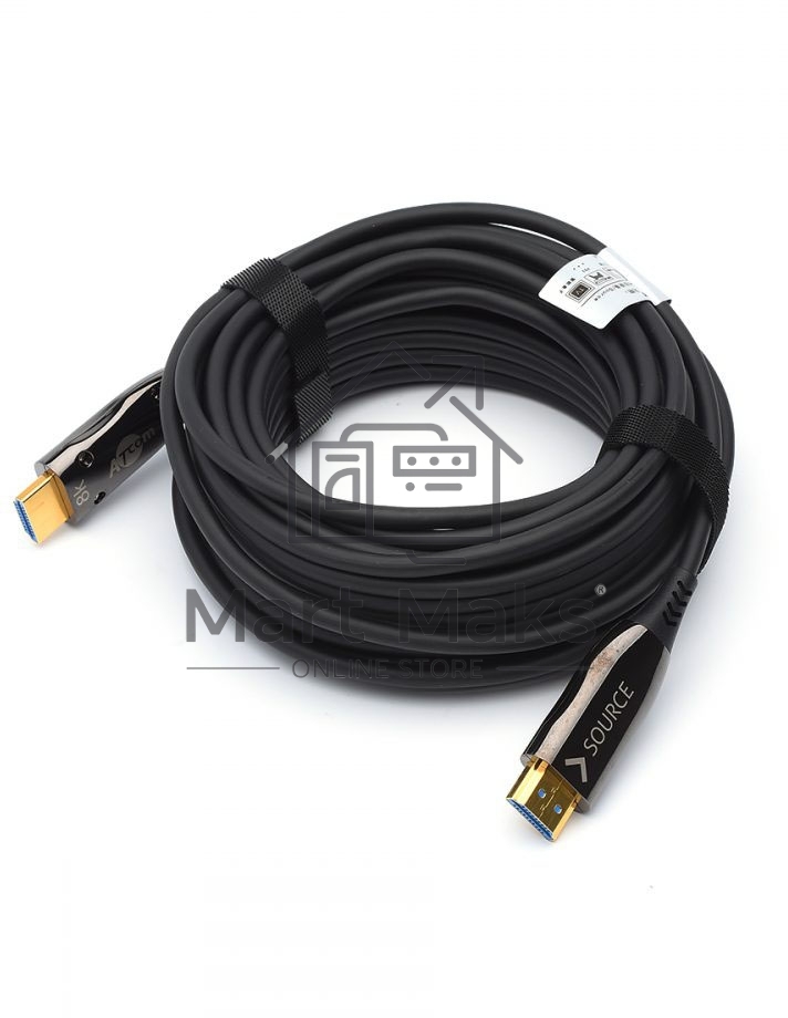 Кабель HDMI 15 м (HIGH speed, Metal gold, Optical) 8K VER 2.1 Кабель HDMI 15 м (HIGH speed, Metal gold, Optical) 8K VER 2.1