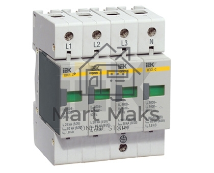 Ограничитель перенапряжения ОПС1-C 4P ИЭК MOP20-4-C