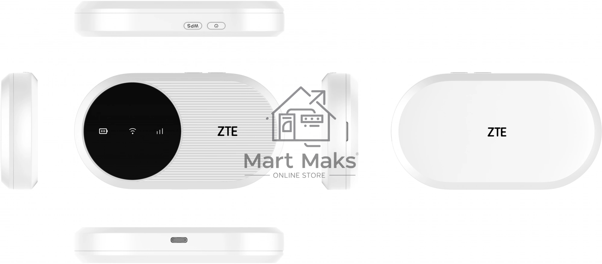 Модем 3G/4G/4G+ ZTE U20 USB Wi-Fi VPN Firewall +Router внешний белый