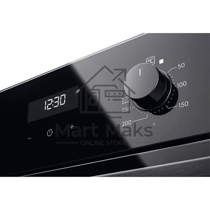 Встраиваемый духовой шкаф с паром Electrolux EOD5F71Z 60 см, каталитическая очистка, 72 л, 8 режимов, черный, направляющие проволочные + телескопические (1 уровень)