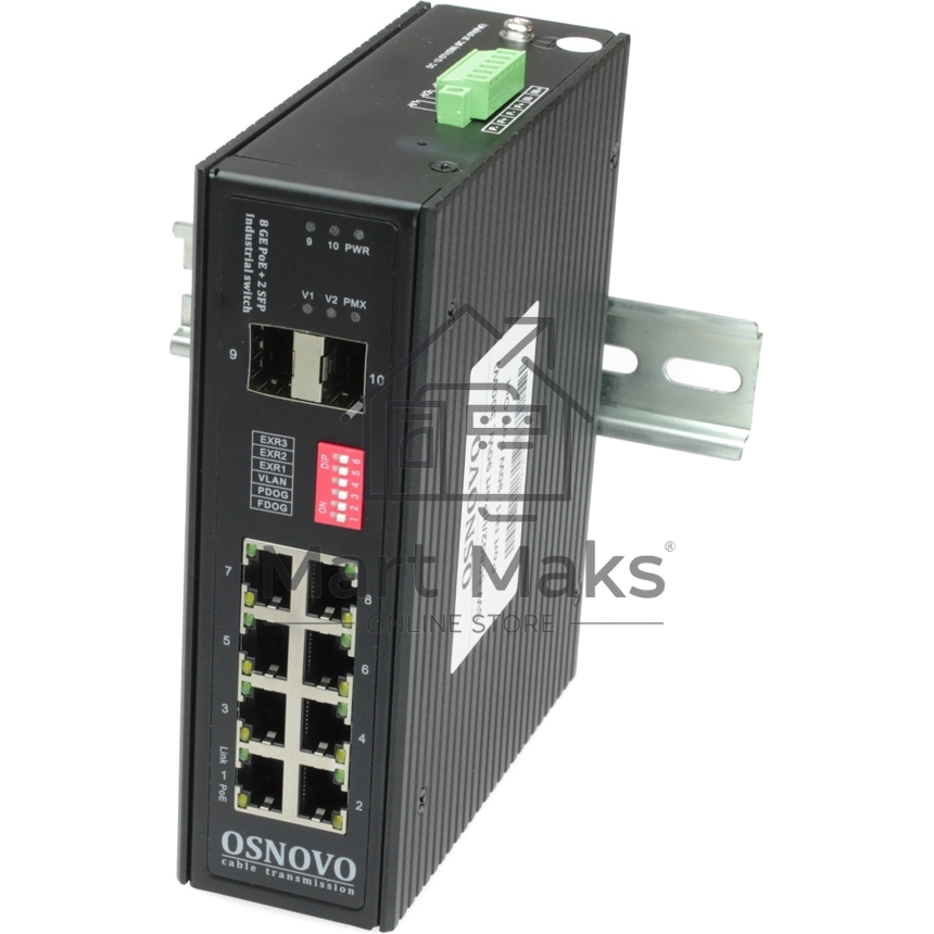 Коммутатор Osnovo SW-80802/I(Port 90W, 300W) управляемый