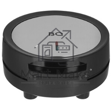 Вафельница BQ ST1009 черный/стальной, WAFFLE. 1000 Вт, приготовление 4 вафель одновременно, антипригарное покрытие панелей Non-Stick PRO, равномерный нагрев, теплоизолированная ручка, противоскользящие ножки, 2 индикатора работы: нагрева и питания, диапазон температур нагрева: 230 °С, материал корпуса: металл, бакелит, материал панелей : металл, размер рабочей поверхности: диаметр 190 мм, количество панелей: 2, вид панелей: венские вафли, длина шнура: 0.7 м, напряжение: 220-240 В, 50-60 Гц, защита от поражения электротоком: класс I