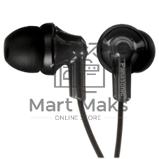 Проводные наушники Panasonic RP-HJE118GUK черный, внутриканальные, Jack 3.5 мм