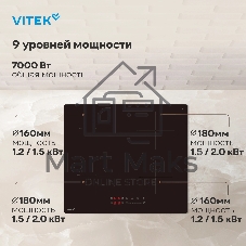Индукционная варочная панель Vitek VHI6410 черный