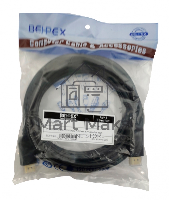 Кабель 1.2v DisplayPort (m) DisplayPort (m) 5м
