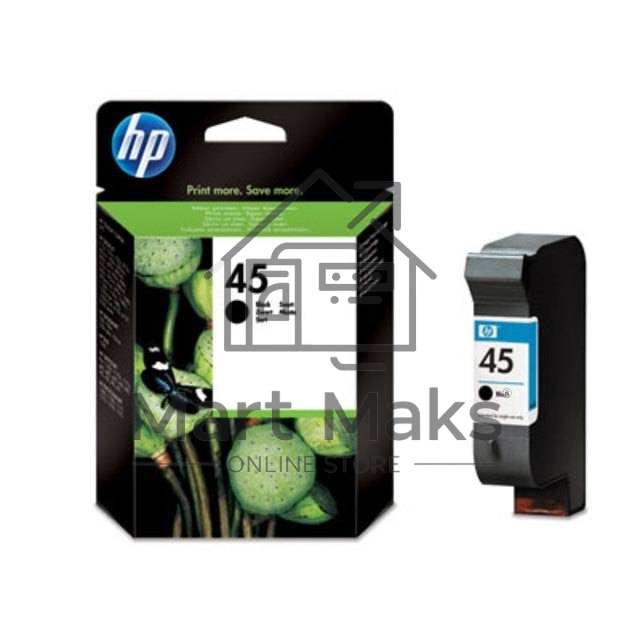 Картридж струйный HP №45 51645AE черный для HP DJ 7xxC/815C/880C/895C/9xxC/112xC/1220/6122/6127 (930стр.)