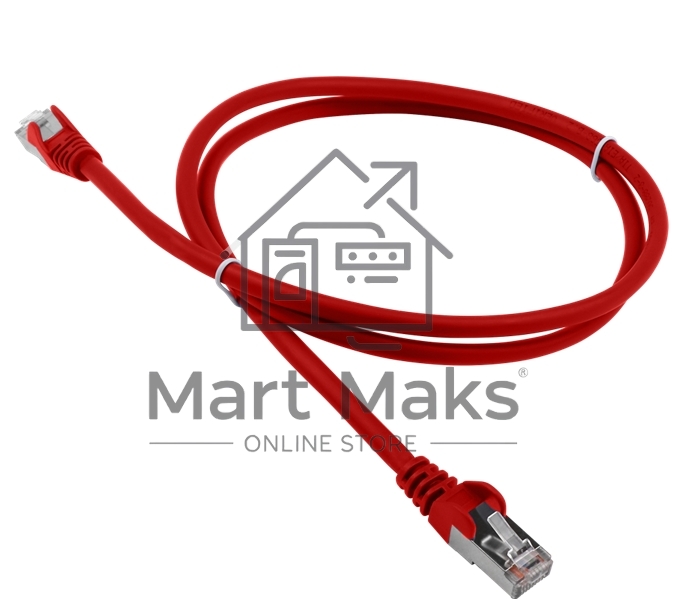 Патч-корд LANMASTER LSZH FTP кат.5e, 10 м, красный