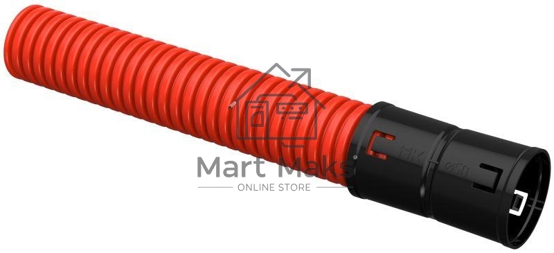 Труба гофрированная двустенная ПНД d50мм красн. (уп.50м) ИЭК CTG12-050-K04-050-R/CTG12-050-K04-050