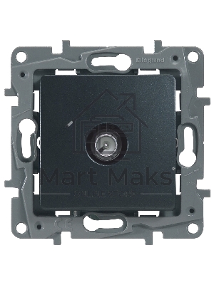 Розетка TV Звезда, алюминий ETIKA 