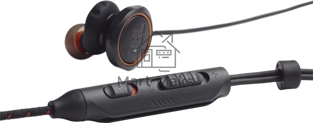 Наушники JBL Quantum 50 (накладные), черный Сопротивление 16 Ом, силиконовые вкладыши трех размеров, вес 21.5г, цвет черный