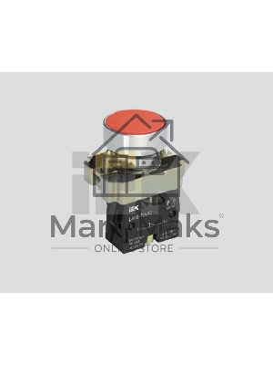 Кнопка LAY5-BA41 без подсветки красн. 1з ИЭК BBT60-BA-K04