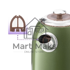 Чайник электрический Kitfort KT-6110 1.7л. 2200Вт зеленый (корпус: нержавеющая сталь)