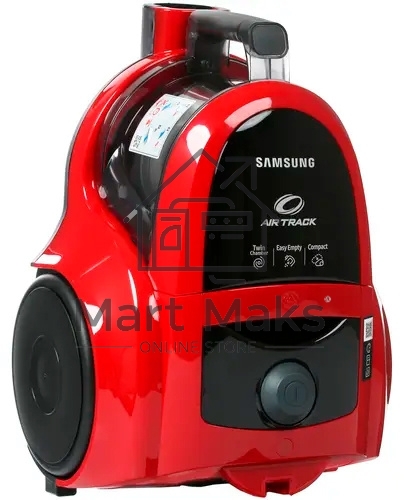 Пылесос Samsung VCC4520S3R/XEV красный, 350/1600 Вт, уборка сухая, пылесборник контейнер 1.3 л