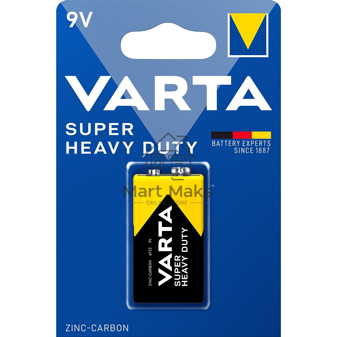 Батарейка VARTA SUPERLIFE 9V бл. 1