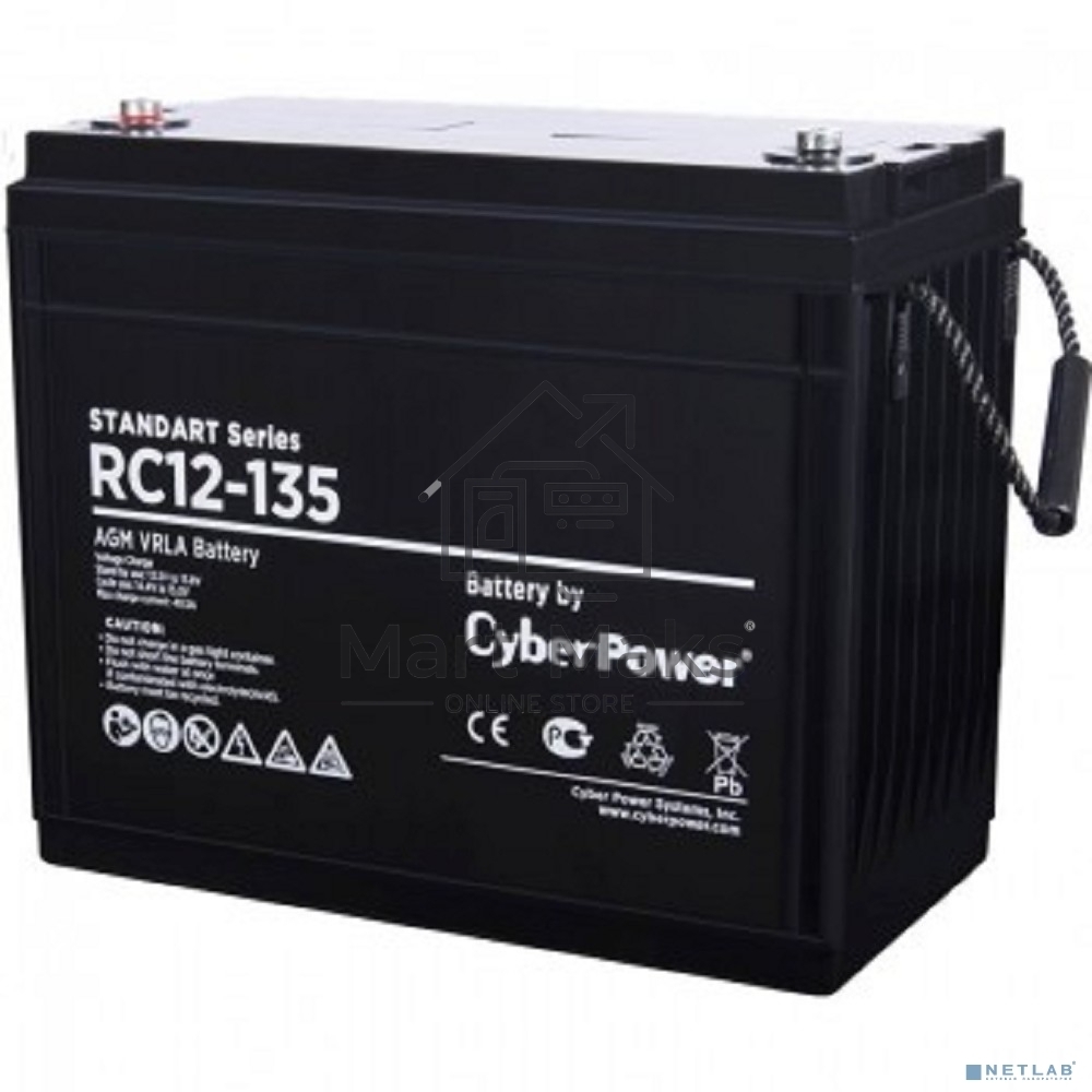 Аккумуляторная батарея SS CyberPower RC 12-135 / 12 В 135 Ач Battery CyberPower Standart series RC 12-135 / 12V 135 Ah