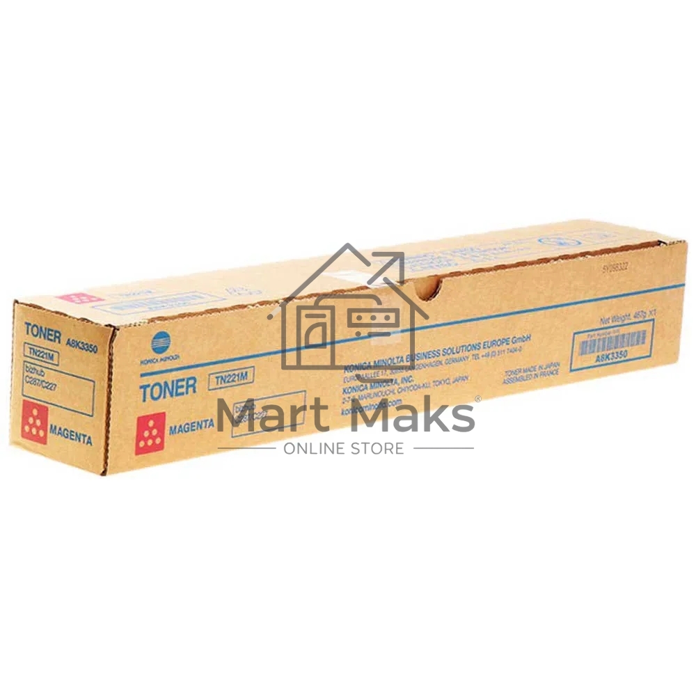 Картридж лазерный Konica-Minolta TN-221M пурпурный, для bizhub C227/C287