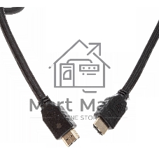 Кабель аудио-видео Cactus CS-HDMI.2-1.5 HDMI (m)/HDMI (m) 1.5м. позолоченные контакты черный