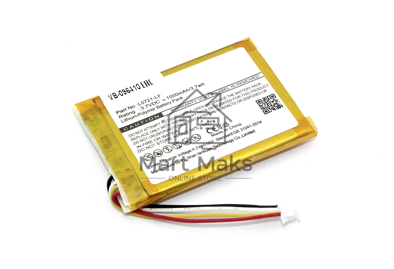 Аккумуляторная батарея для JBL Clip  3.7V  1000mAh  2.22Wh