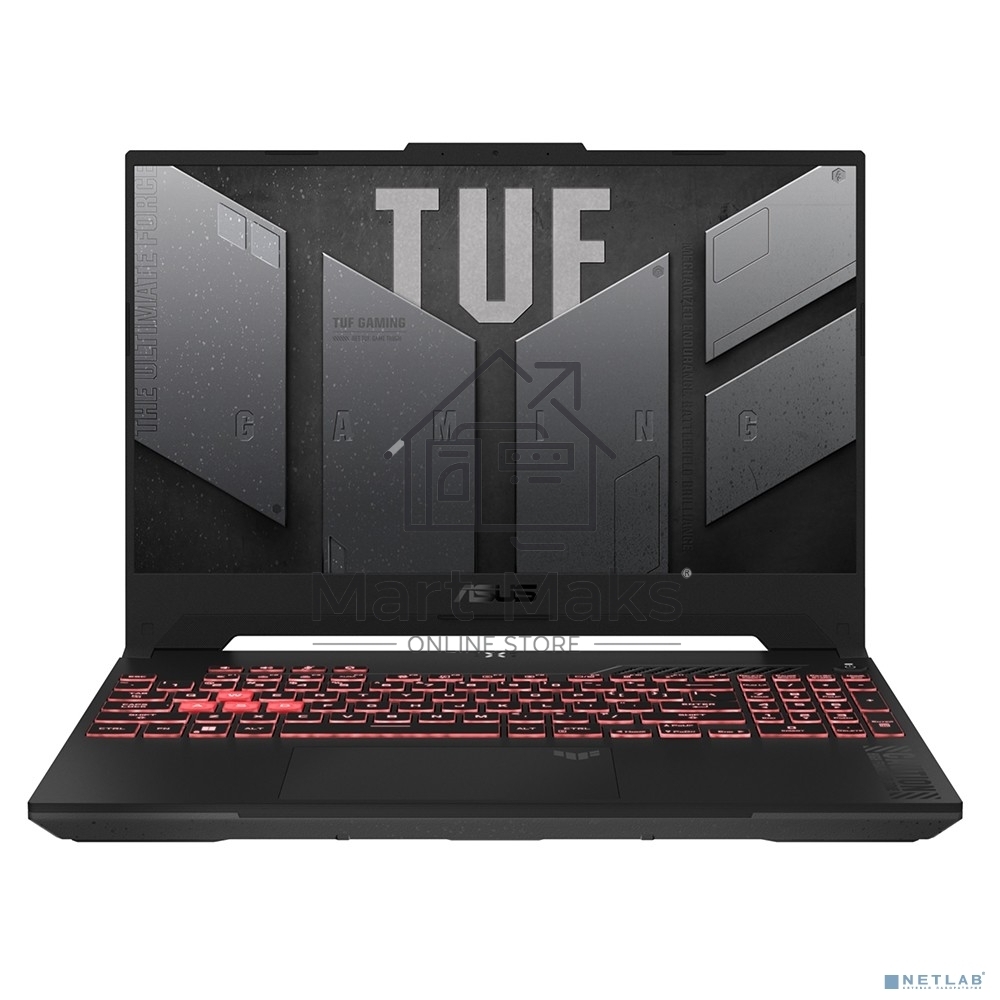 Ноутбук Asus TUF Gaming A15 FA507NVR-LP118 серый 90NR0JK5-M006X0 Ryzen 7 7435HS 32Gb SSD512Gb NVIDIA GeForce RTX4060 8Gb 15.6