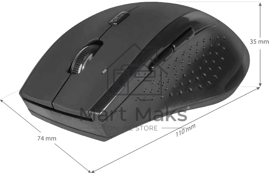 Мышь беспроводная Defender Accura MM-365 черный, 1600 dpi, радиоканал, USB, кнопки - 6