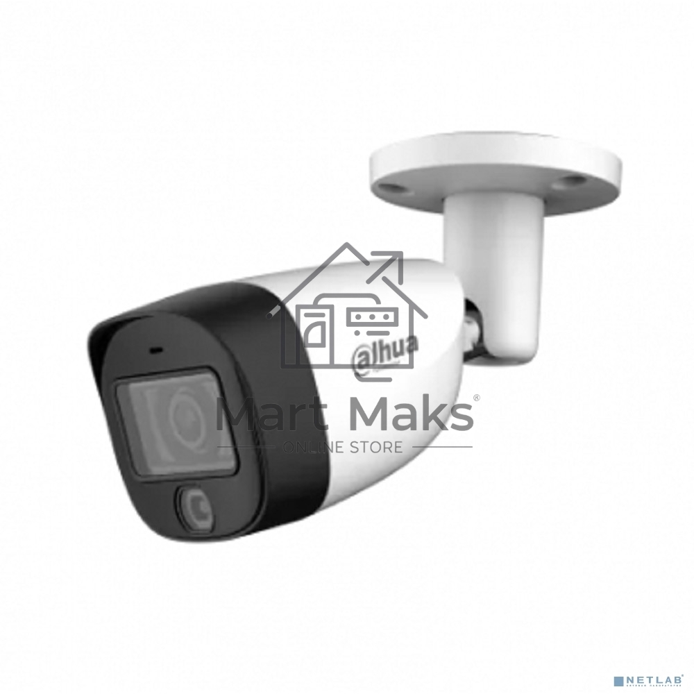 Камера видеонаблюдения аналоговая Dahua DH-HAC-HFW1200CMP-IL-A-0280B-S6 2.8-2.8мм HD-CVI HD-TVI цв. корп.:белый (DH-HAC-HFW1200CMP-IL-A-0280B)