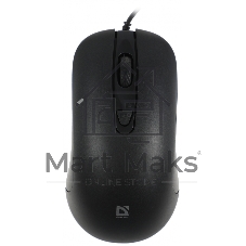 Мышь проводная Defender Classic MB-230 черный, 1600 dpi, USB, кнопки - 4