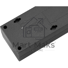 Сетевой фильтр Buro 600SE-3-B 3м (6 розеток) черный (коробка)