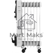 Обогреватель масляный Centek CT-6200 (7 секций) белый, 700/1000/1500 Вт, 15 м2, термостат