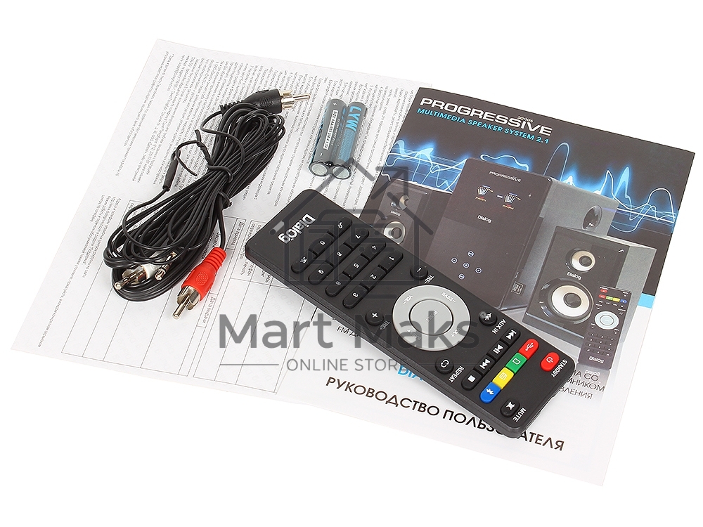 Колонки Dialog Progressive AP-220 черный 2.1, 30W+2*12W RMS, USB+SD reader