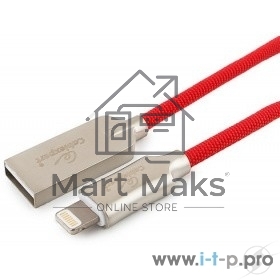 Кабель USB Cablexpert для Apple CC-P-APUSB02R-1.8M, MFI, AM/Lightning, серия Platinum, длина 1.8м, красный, блистер