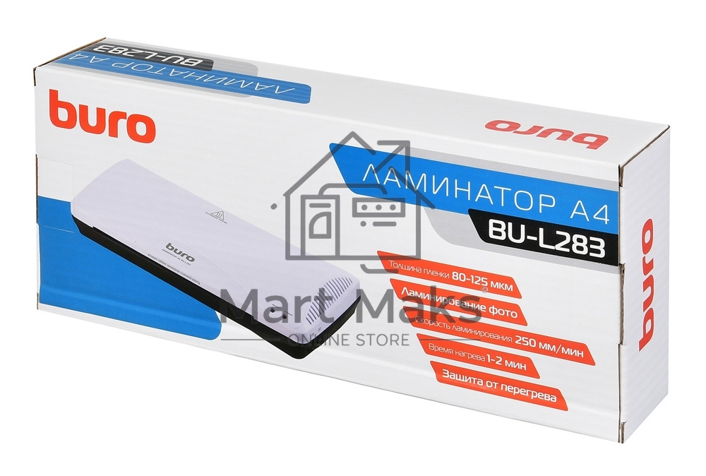 Ламинатор Buro BU-L283 (OL283) A4 (80-125мкм) 25см/мин (2вал.) лам.фото