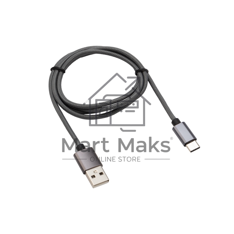 Кабель USB-Type-C/3A/nylon/grafit/1m/Rexant