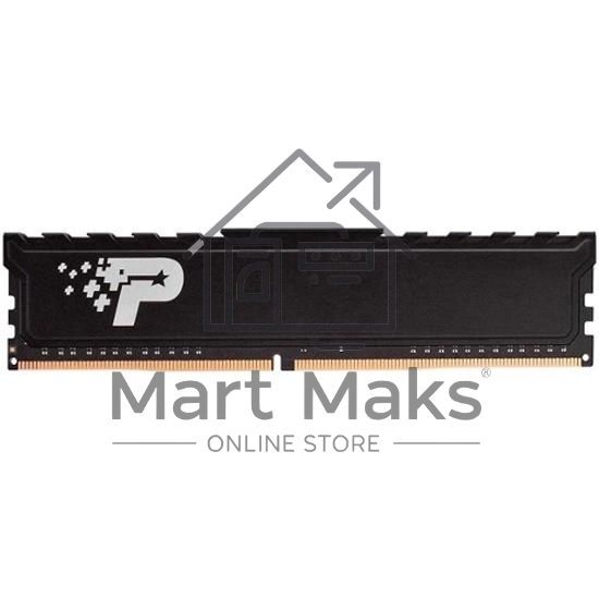 Оперативная память Patriot Signature Premium, DDR4, 16GB (1x16 GB), 3200 MHz, CL22, DIMM, радиатор, черный