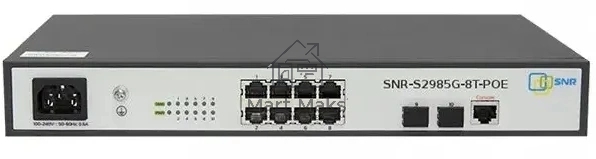 Коммутатор SNR SNR-S2985G-8T-POE, 1Гбит/с, количество портов 8 шт, (L2)
