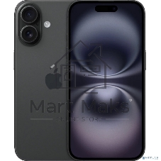 Смартфон Apple iPhone 16, 8/256Gb, черный