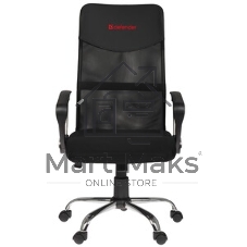 Кресло Defender ATX черный, сетка, 120 кг, механизм качания